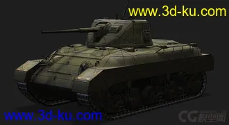 3D打印模型美国_M7中型坦克的图片