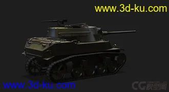 3D打印模型美国_M8A1型坦克歼击车的图片