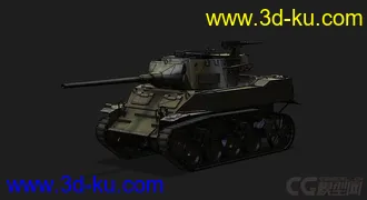 3D打印模型美国_M8A1型坦克歼击车的图片