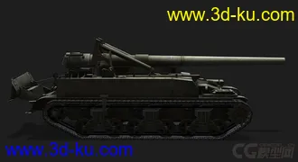 3D打印模型美国_M12自行火炮的图片