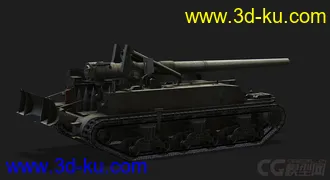 3D打印模型美国_M12自行火炮的图片