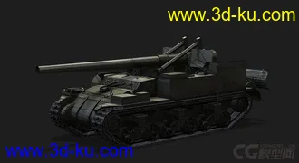 3D打印模型美国_M12自行火炮的图片