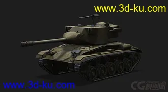 3D打印模型美国_M24“霞飞”轻型坦克的图片