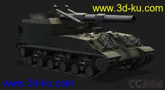 3D打印模型美国_M40M43重型坦克的图片