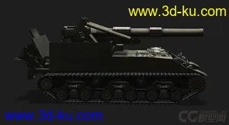 3D打印模型美国_M40M43重型坦克的图片