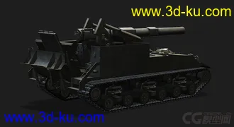 3D打印模型美国_M40M43重型坦克的图片