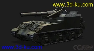 3D打印模型美国_M40M43重型坦克的图片