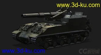 3D打印模型美国_M40M43重型坦克的图片
