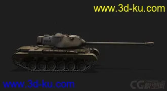 3D打印模型美国_M46_Patton“巴顿”中型坦克的图片