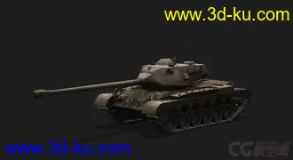 3D打印模型美国_M46_Patton“巴顿”中型坦克的图片