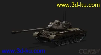 3D打印模型美国_M46_Patton“巴顿”中型坦克的图片