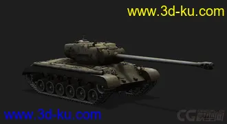 3D打印模型美国_PershingM26“潘兴”坦克的图片