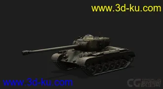 3D打印模型美国_PershingM26“潘兴”坦克的图片