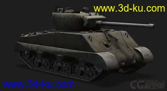 3D打印模型美国_Sherman_JumboM4“谢尔曼”中型坦克的图片