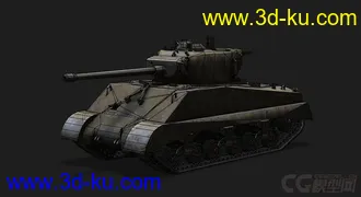 3D打印模型美国_Sherman_JumboM4“谢尔曼”中型坦克的图片