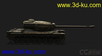 3D打印模型美国_T 34 重型坦克_hvy的图片