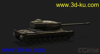 3D打印模型美国_T 34 重型坦克_hvy的图片