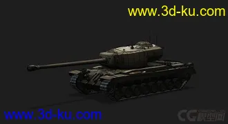 3D打印模型美国_T 34 重型坦克_hvy的图片