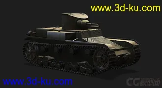 3D打印模型美国_T1_E6轻型坦克的图片