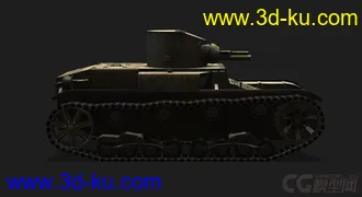 3D打印模型美国_T1_E6轻型坦克的图片