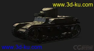 3D打印模型美国_T1_E6轻型坦克的图片