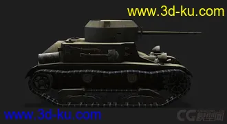 3D打印模型美国_T2中型坦克的图片