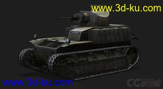 3D打印模型美国_T2中型坦克MED的图片