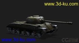 3D打印模型美国_T20中型坦克的图片