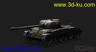 3D打印模型美国_T20中型坦克的图片