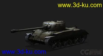 3D打印模型美国_T20中型坦克的图片