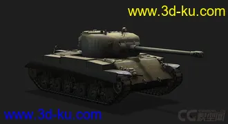 3D打印模型美国_T21轻型坦克的图片