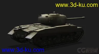 3D打印模型美国_T21轻型坦克的图片