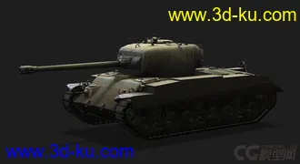 3D打印模型美国_T21轻型坦克的图片