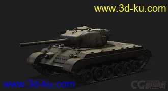 3D打印模型美国_T23中型坦克的图片