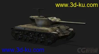 3D打印模型美国_T25_2坦克歼击车的图片