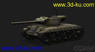 3D打印模型美国_T25_2坦克歼击车的图片