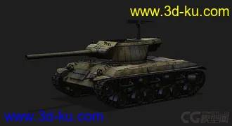 3D打印模型美国_T25_2坦克歼击车的图片