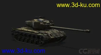 3D打印模型美国_T26_E4_SuperPershing超级潘兴中型坦克的图片