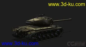 3D打印模型美国_T26_E4_SuperPershing超级潘兴中型坦克的图片