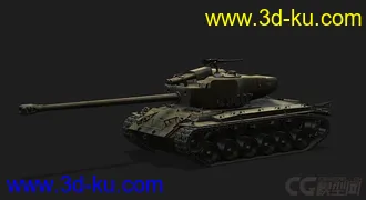 3D打印模型美国_T26_E4_SuperPershing超级潘兴中型坦克的图片