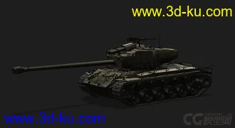 3D打印模型美国_T26_E4_SuperPershing超级潘兴中型坦克的图片