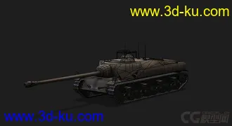 3D打印模型美国_T28超重型突击炮的图片