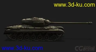 3D打印模型美国_T32重型坦克的图片