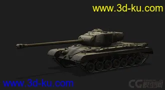 3D打印模型美国_T32重型坦克的图片