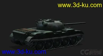 3D打印模型美国_T34重型坦克二代的图片