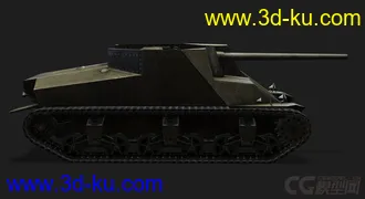 3D打印模型美国_T40反坦克歼击车的图片