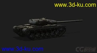 3D打印模型美国_T54E1中型坦克的图片