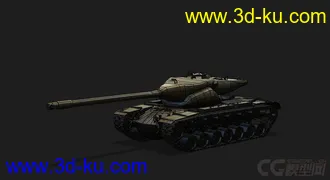 3D打印模型美国_T57 58重型坦克的图片