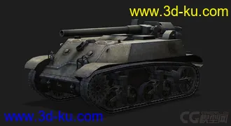 3D打印模型美国_T57重型坦克的图片