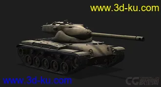 3D打印模型美国_T69中型坦克的图片